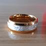 Tungsten carbride ring 14k gold plated size 10.5 Image 4