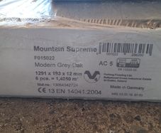Mountain supreme. modern grey oak flooring. 1 X UN- opened box