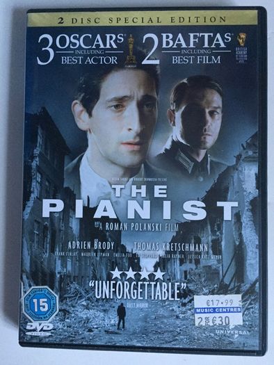 The Pianist (Roman Polanski Film) [2002] Adrien Brody, Thomas Kretschmann, Frank Finlay, Maureen Lipman & Emilia Fox [Movie 2xDVD] Academy Award Winner