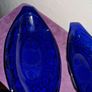 Pair of vintage cobalt blue banana split boats Image 3