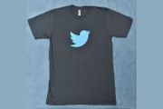 NEW Twitter Bird T-Shirt Grey Mens Size Medium