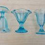 Vintage glass cups for ice cream and desserts Image 3
