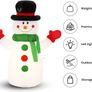 Celebright Christmas Inflatable Snowman - Outdoor/Indoor Bright LED Light Up Porch Decoration - Built in Air Compressor - Pegs Included for Garden Use 100cm Image 2