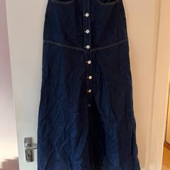 Denim maxi skirt