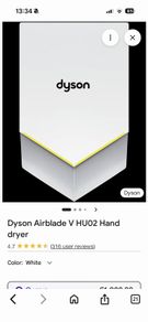 Dyson v hand drier