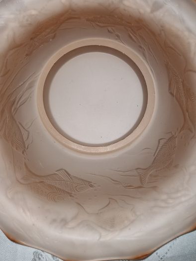 Art Deco Glass Rose Bowl