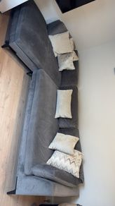 Grey diamond furniture chaise