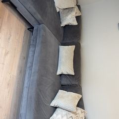 Grey diamond furniture chaise