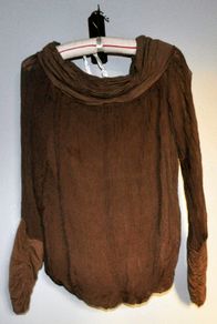 Dressy Silk Taupe Top