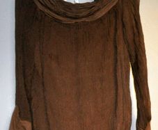Dressy Silk Taupe Top