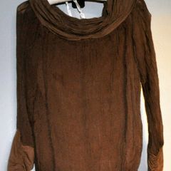 Dressy Silk Taupe Top