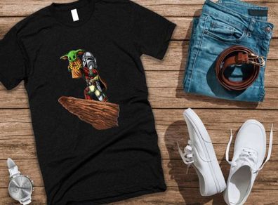 Baby Yoda Mandalorian Star Wars Kawaii King Boba Fett Lion King Pride t-shirt