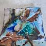 SMALL TILE SIZE POTTERY  inspired by the depths of the sea, stone, rock, ochre, turquoise,  of summer sunsets, the blue of the sky, Image 5