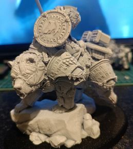 Space Wolves Terminator on a bear