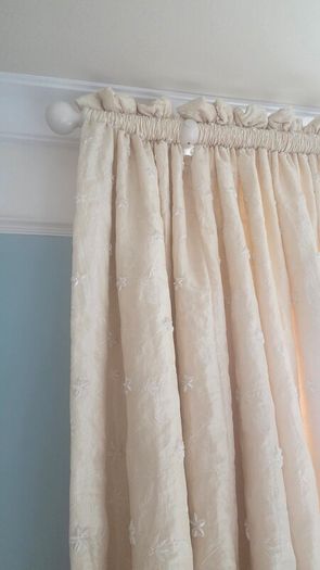 Curtains 270Lcm x 200Wcm - tie backsx2 - pole