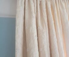 Curtains 270Lx200Wcm/pole/tie backs x2