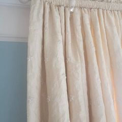 Curtains 270Lx200Wcm/pole/tie backs x2