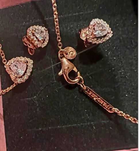 Pandora Rose Gold Elevated Heart Collier Necklace Brand New
