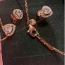 Pandora Rose Gold Elevated Heart Collier Necklace Brand New Image 7