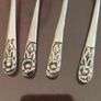 Solid silver Mexico floral teaspoon Image 3