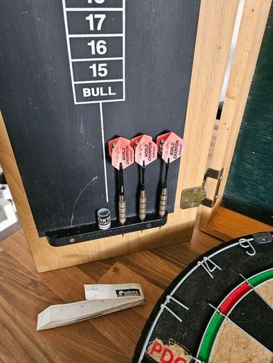 Darts Unicorn  Phil Taylor cabinet with extra