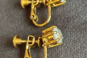 Vintage Gold Tone Screwback Earrings