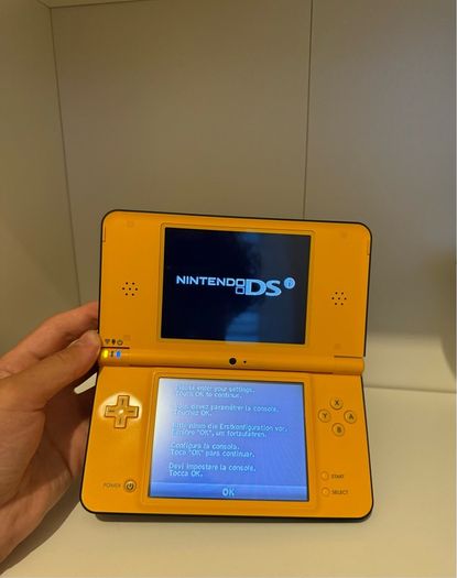 Yellow Nintendo DSI XL Console