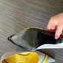 Red or Dead Grey and Yellow Heels with matching bag Image 6