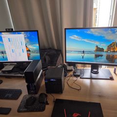 For Sale: Pro-Cleaned HP Z840 Powerhouse Workstation Setup + 32TB Internal Storage, Diskless Fantec Enclosure, Dual 32" Monitors & Logitech MX Combo