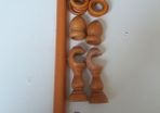 Wooden Curtain Pole set including 17 wooden rings