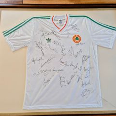 1990 World Cup Ireland Signed Jersey