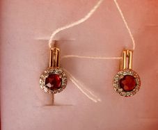 Gold earrings
