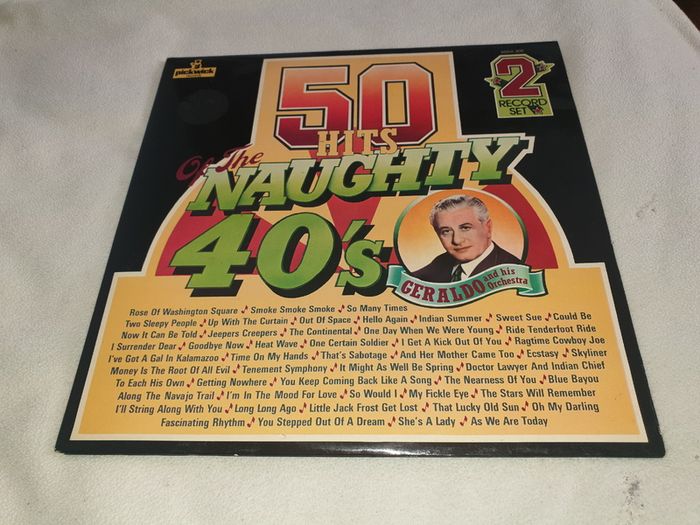 Now Reduced Double Vinyl LP  The Naughty 40's 50 Hits on 2 LPS