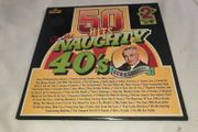 Now Reduced Post Double Vinyl LP  The Naughty 40's 50 Hits on 2 LPS