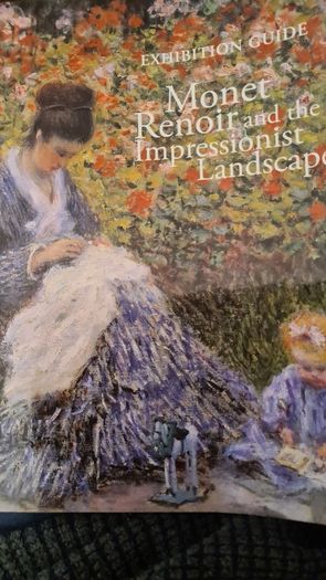 Monet Renoir. And The Impressionist Landscape Exhibition Guide. First edition In Very Good Condition. Large Volume Book.