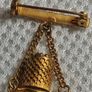 Vintage perfume bottle brooch Image 5