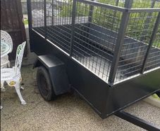 Solid steel 6x4 trailer in perfect condition