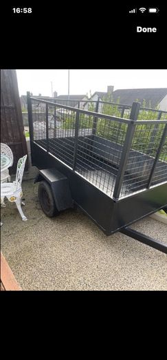 Solid steel 6x4 trailer in perfect condition