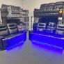Halifax Leather Electric Recliner Corner Sofa - USB Ports - LED LIGHTS - CUP HOLDERS Image 4