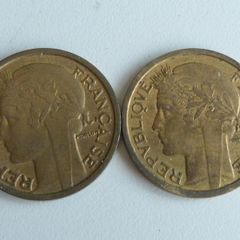 Great condition 1 franc coins