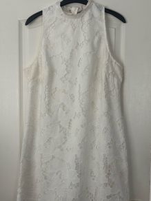 river island size 14 white dress
