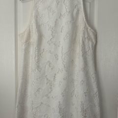 river island size 14 white dress