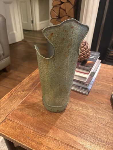 Metal verdigris wall sconce
