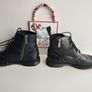 Dr Martens Delphine Black Leather Wingtip Combat Ankle Boots Size UK5 EU38 US7 Image 8