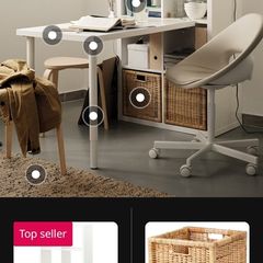 ikea kallax oak with desk