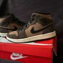 Nike Air Jordan 1 Mid SE "Dark Chocolate". Size 6.5 Image 10