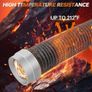 5FT Dryer Vent Hose 4 Inch, 6-Layer Heavy Duty Aluminum Flexible Dryer Duct with Rubber Seal Connectors, Easy-Install Heat Resistant Dryer Exhaust Hose for Tight Spaces, Universal Dryer Hose Vent Kit Image 2