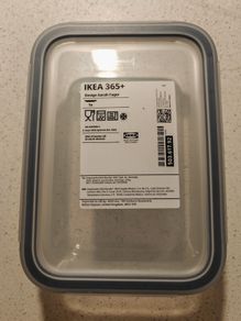 IKEA 365+ Glass Food Container 1L with Lid
