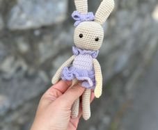 Cute crochet bunny toy