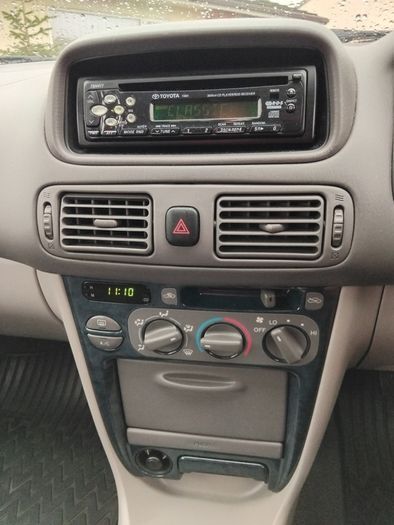 Toyota Corolla E11 97-00 Lower Double DIN Radio Storage Cubby Genuine Lower Mounting Brackets Left & Right